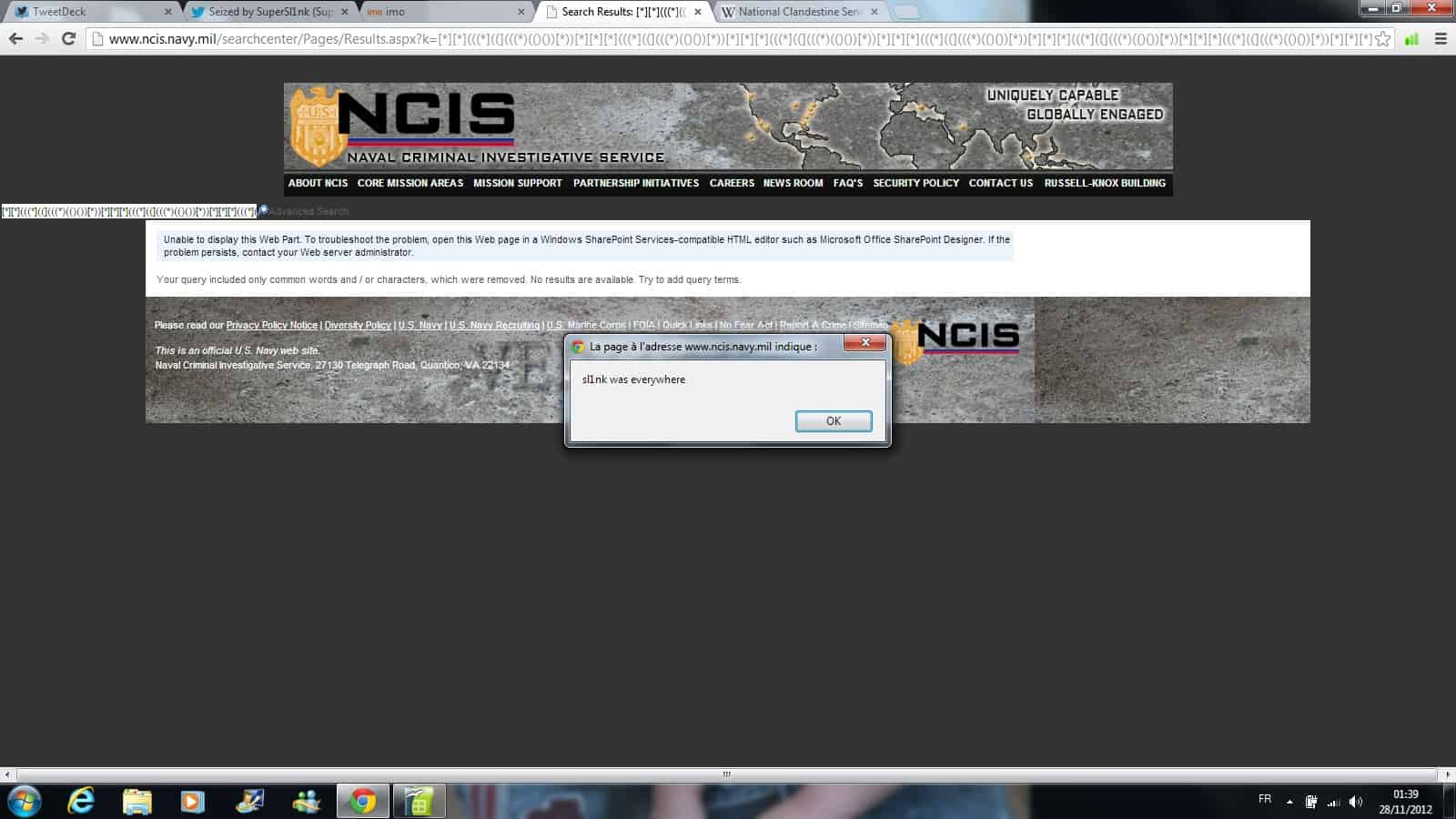 NCIS Navy XSS Dom Based